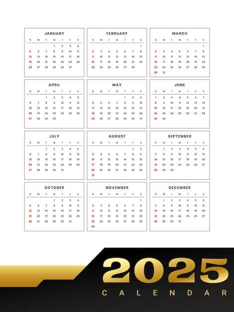 free printable calendar 2025 template