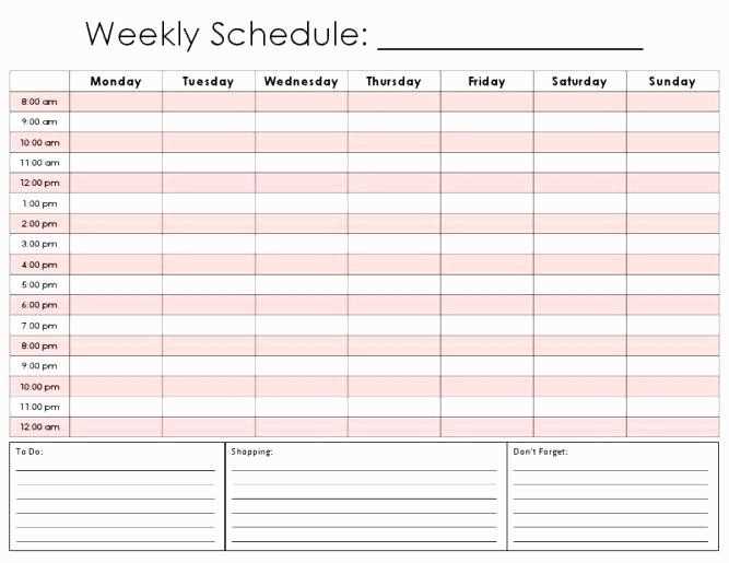 calendar availability template