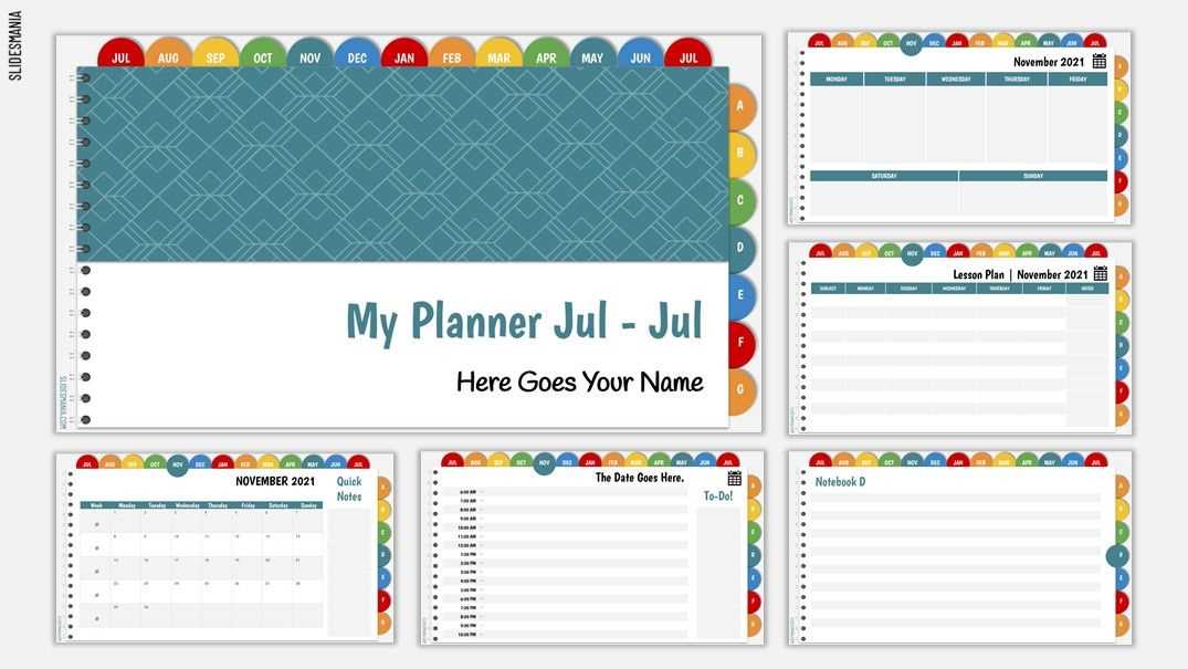 calendar template ppt free