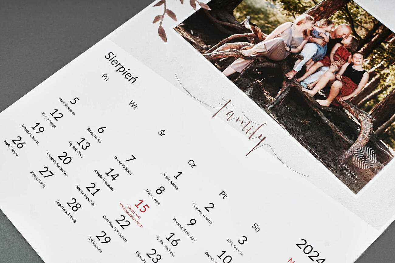 photography calendar template