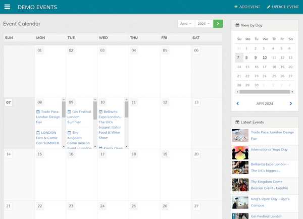 php calendar template