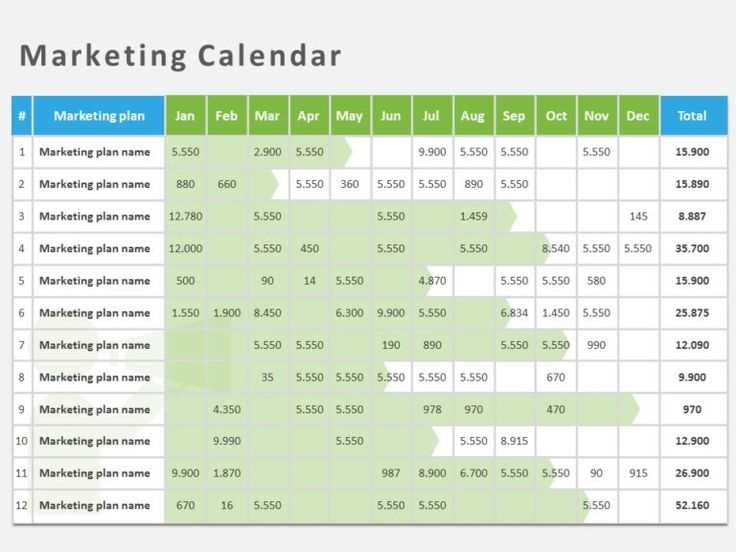 calendar powerpoint template