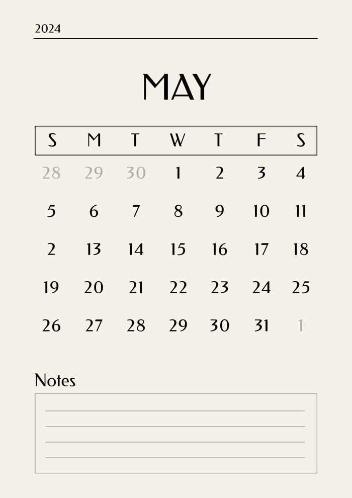 18 month calendar template