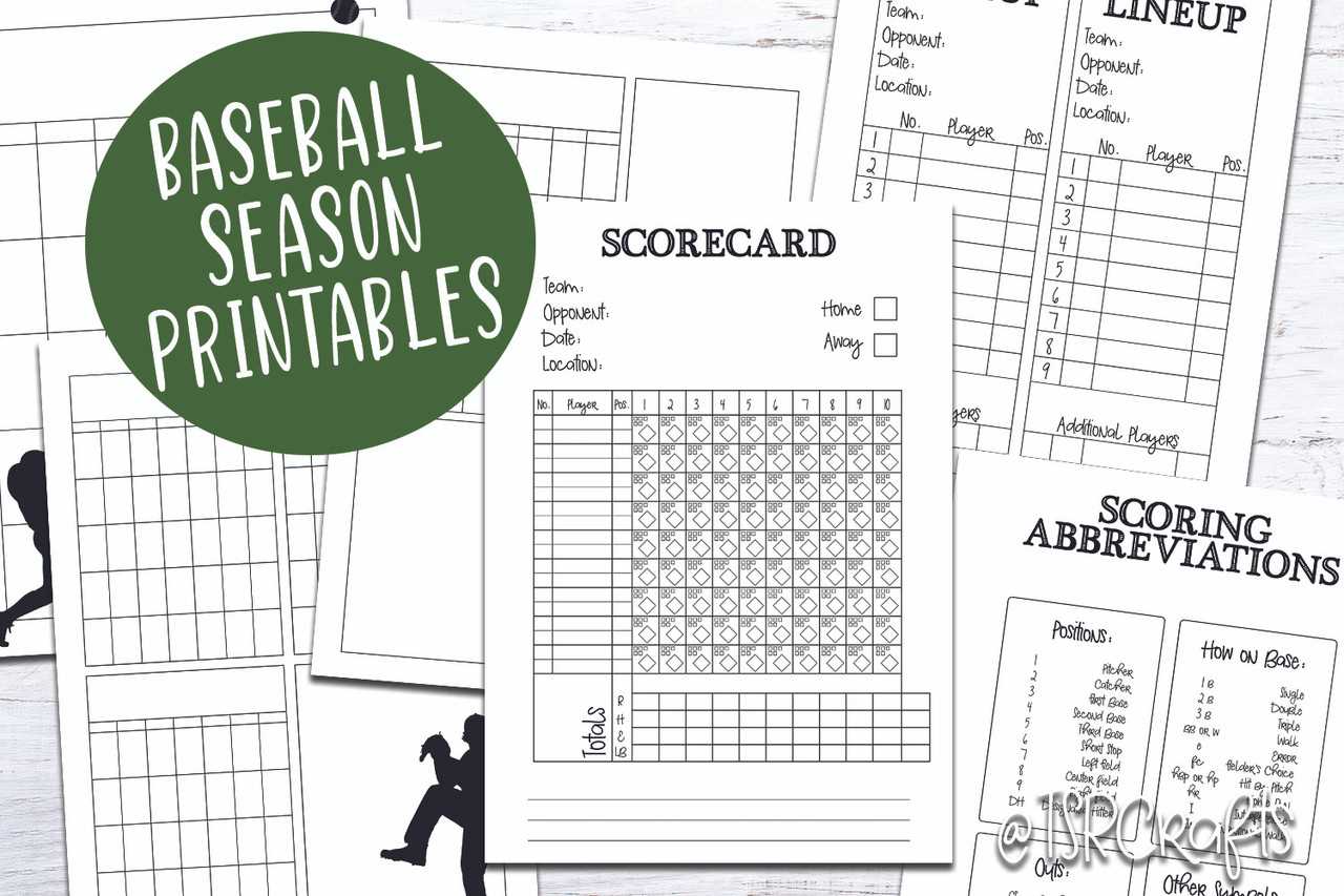 baseball schedule calendar template