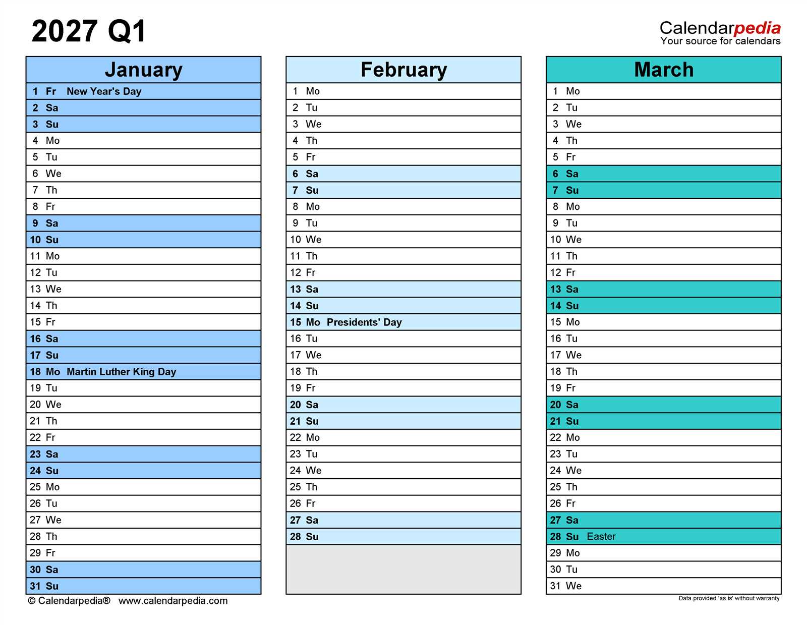 free printable 3 month calendar template