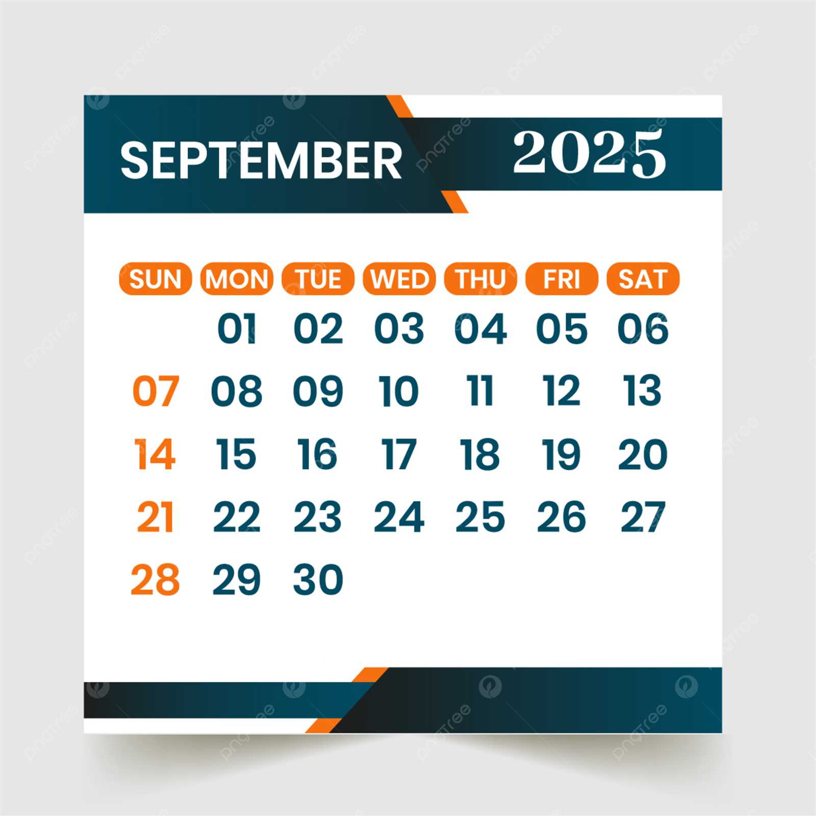 calendar september 2025 template