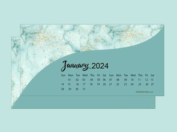 free desktop calendar template