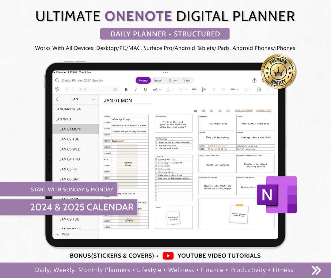 free onenote calendar template