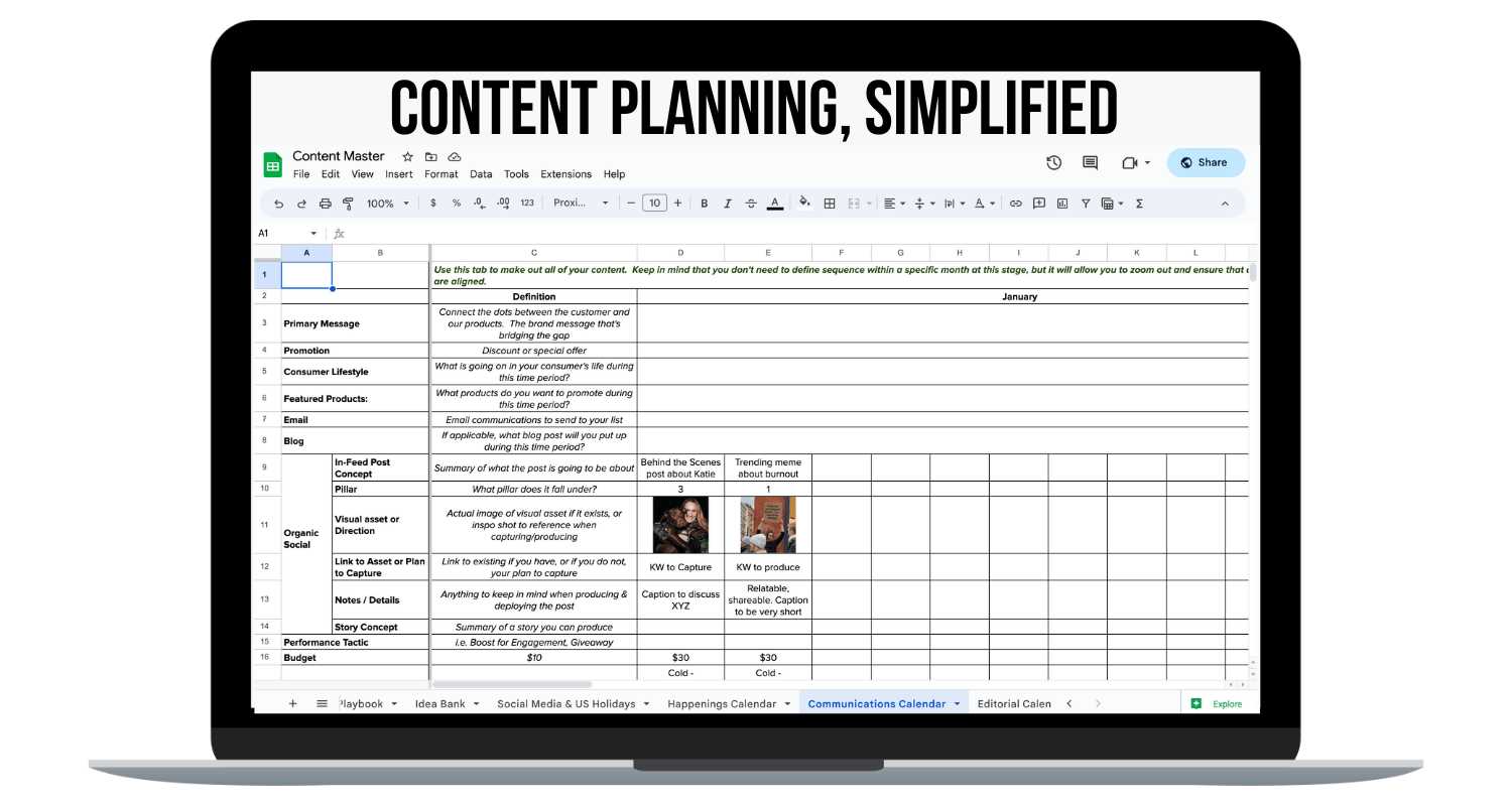 hootsuite calendar template