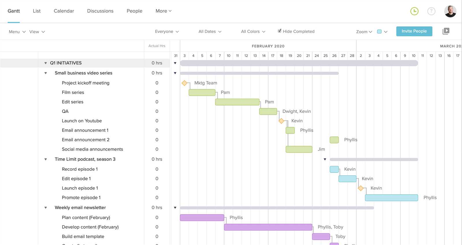 marketing plan calendar template