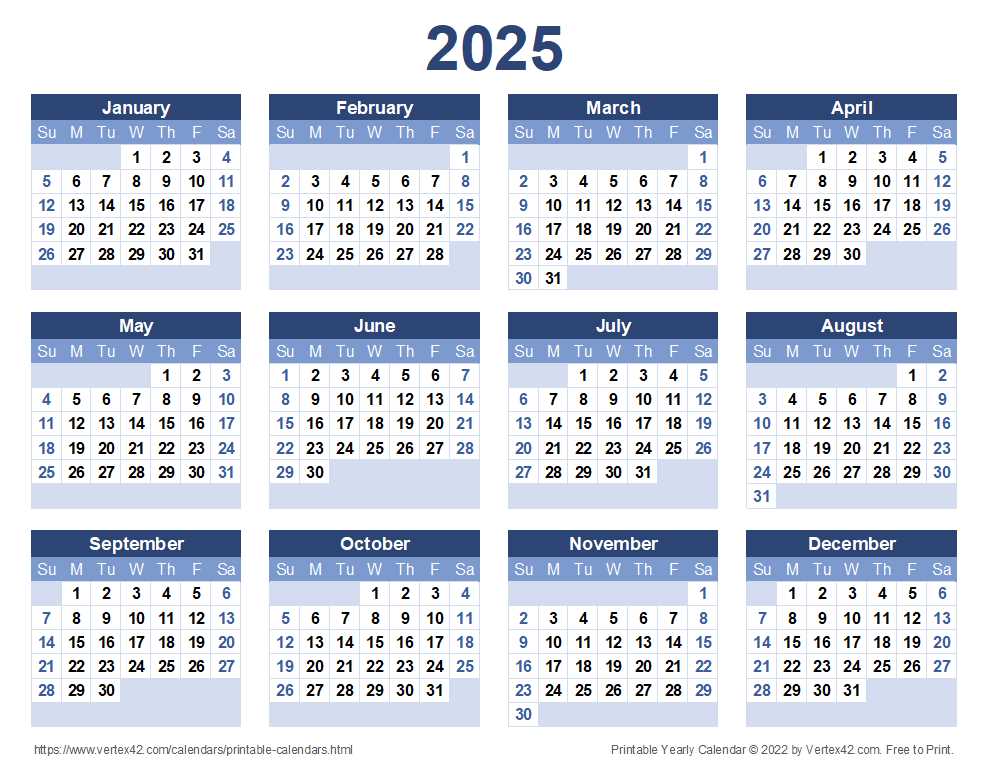 calendar template 2025 to 2025