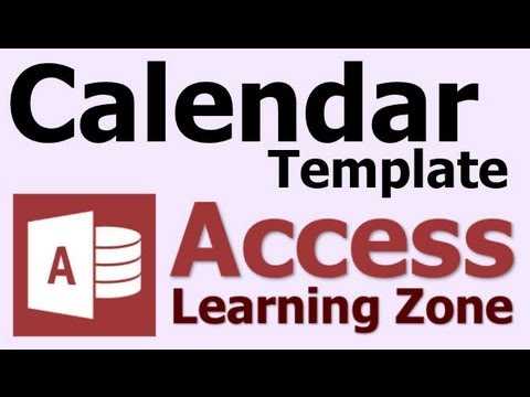 calendar template access