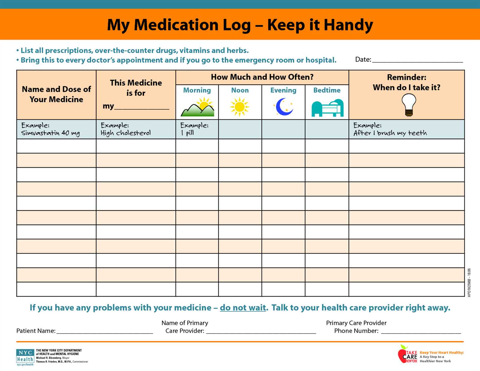 medical calendar template