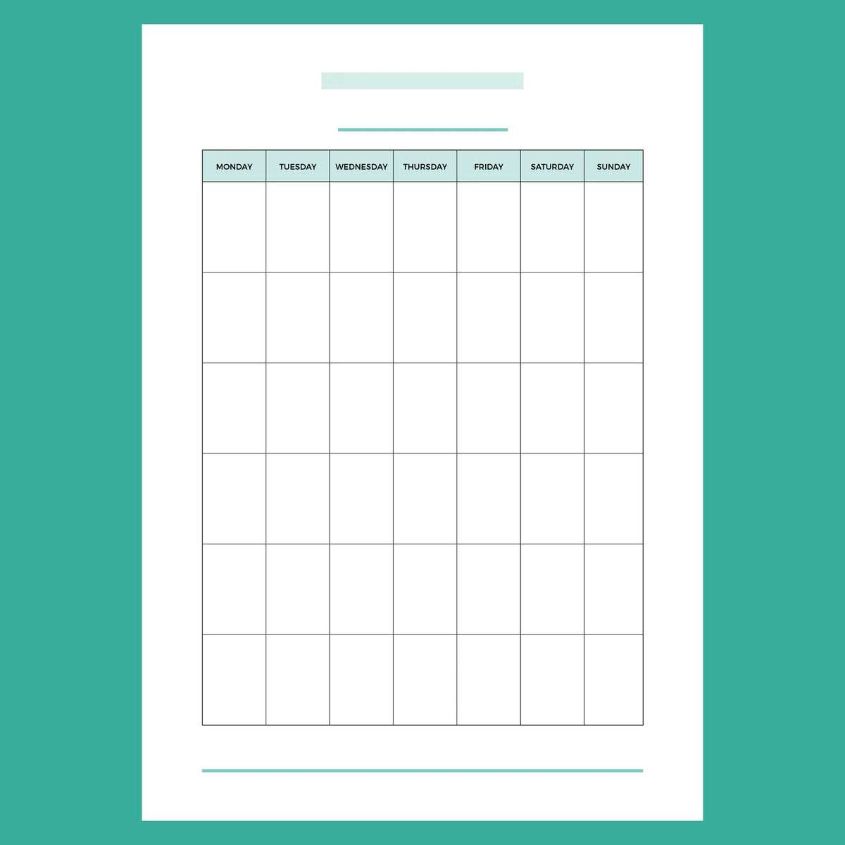 hourly calendar template