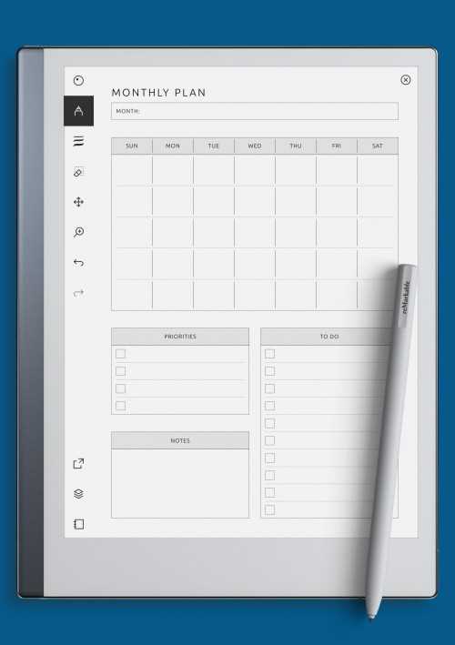 remarkable calendar template free