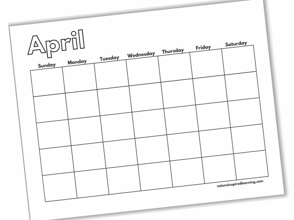 calendar writable template