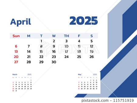 april calendar template 2025