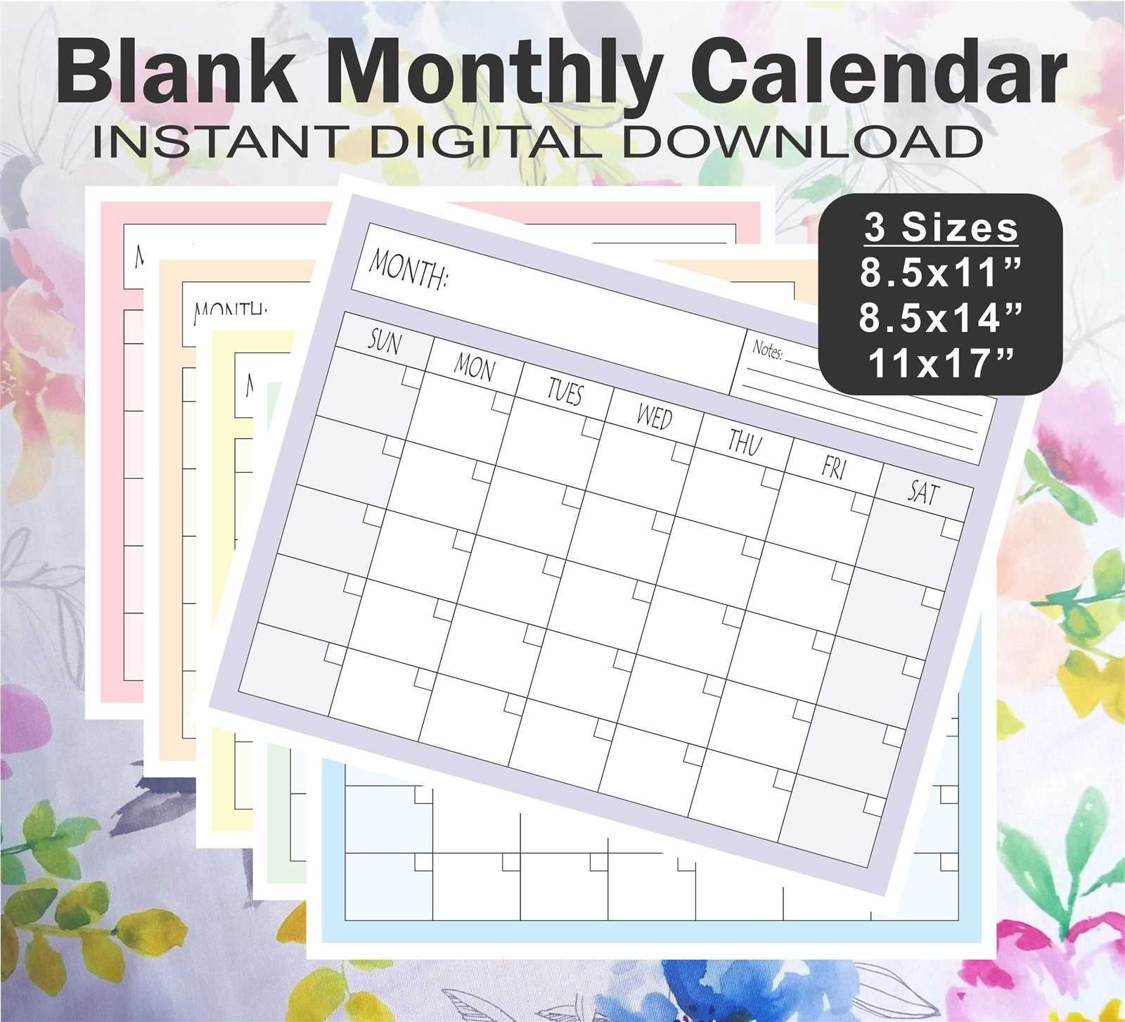 8 1 2 x 11 calendar template