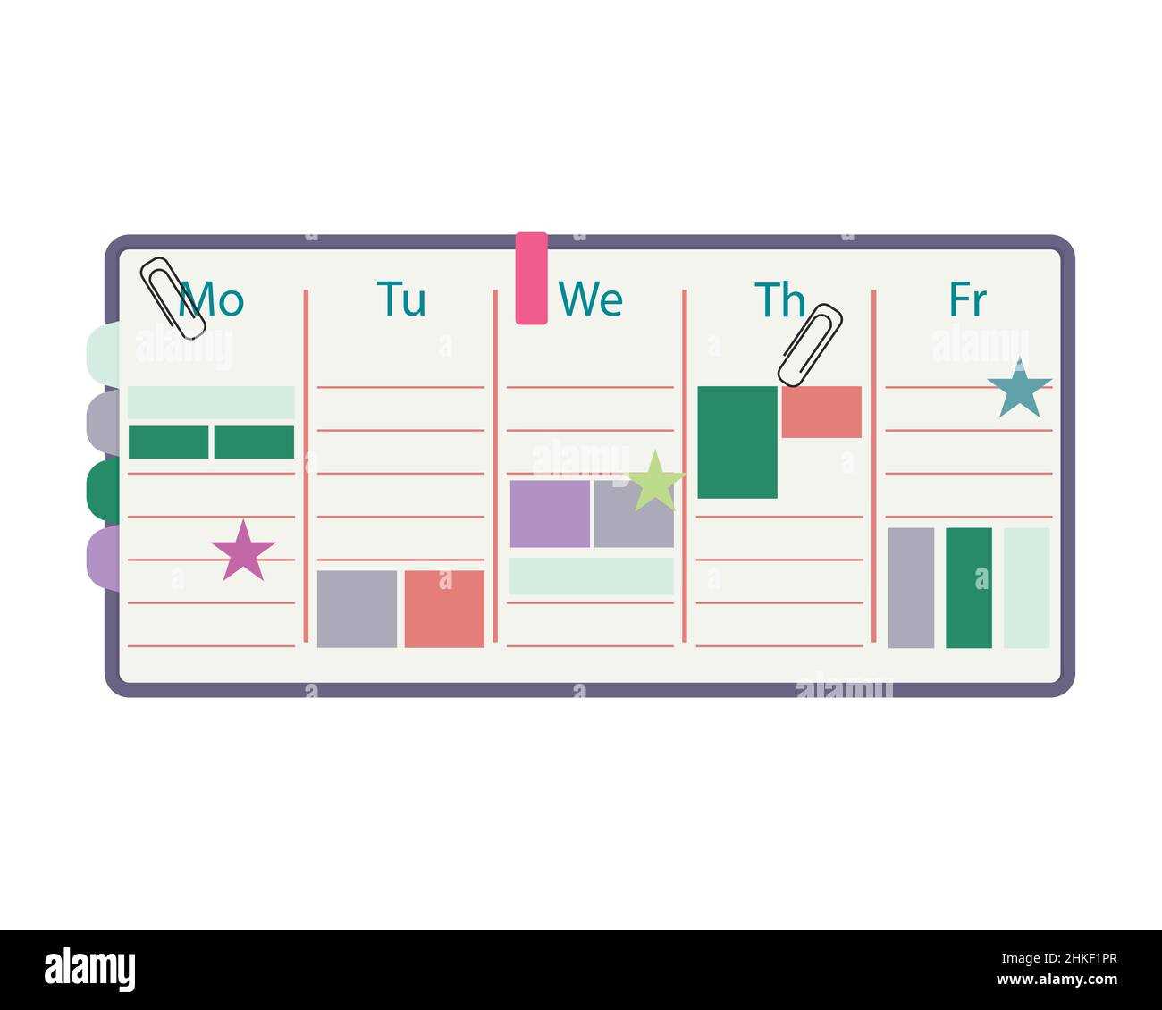 two week calendar template printable