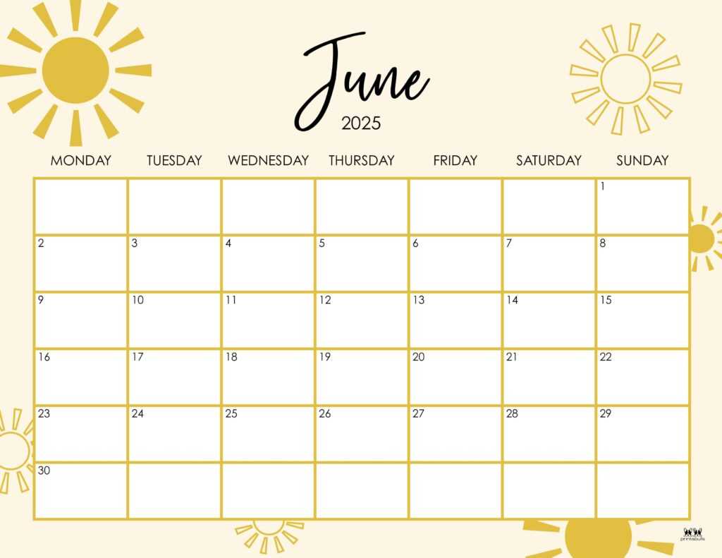 july 2025 to june 2025 calendar template