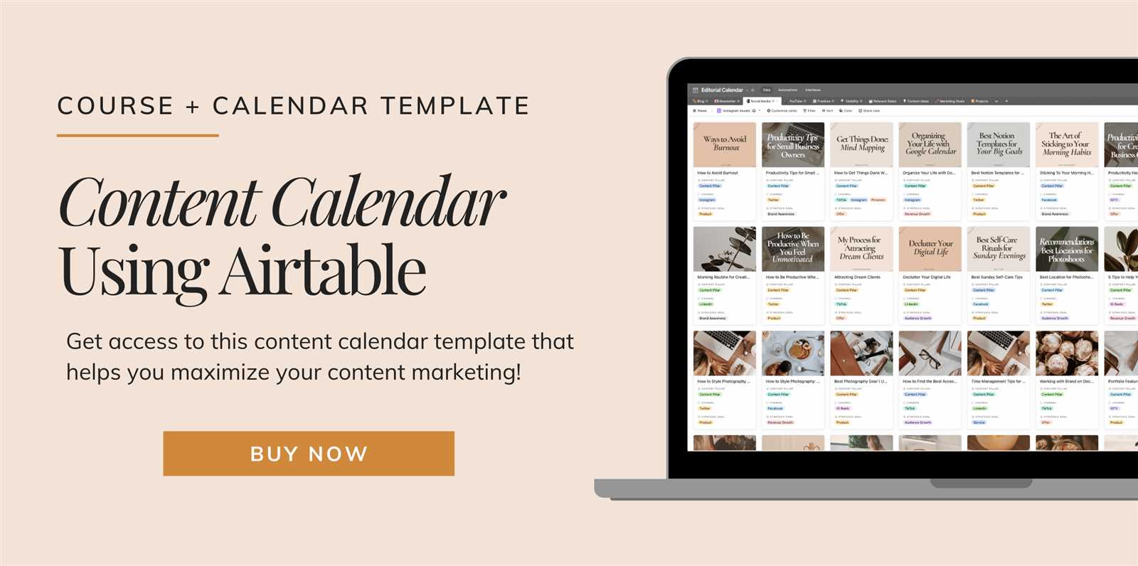 airtable content calendar templates