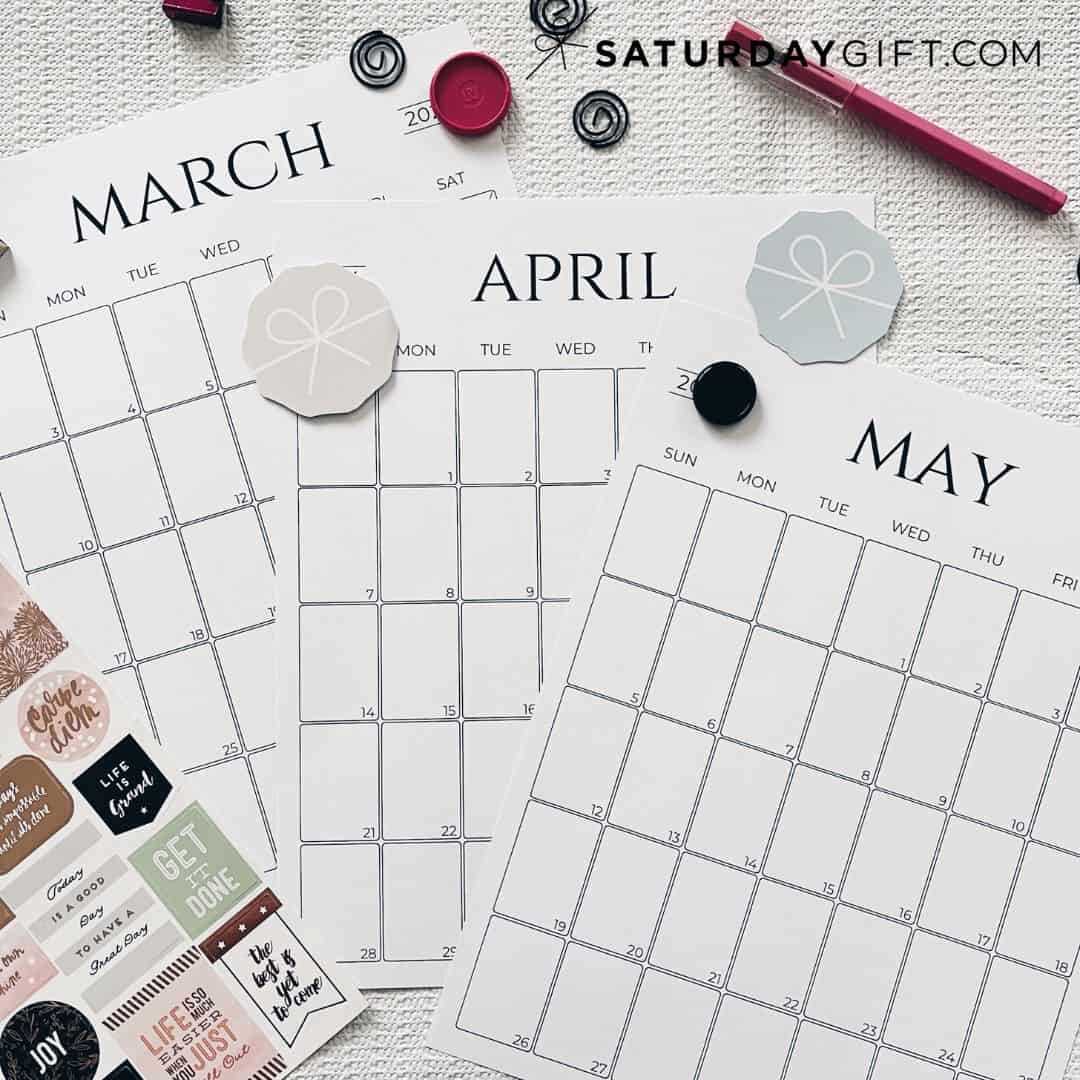 blank may calendar template 2025