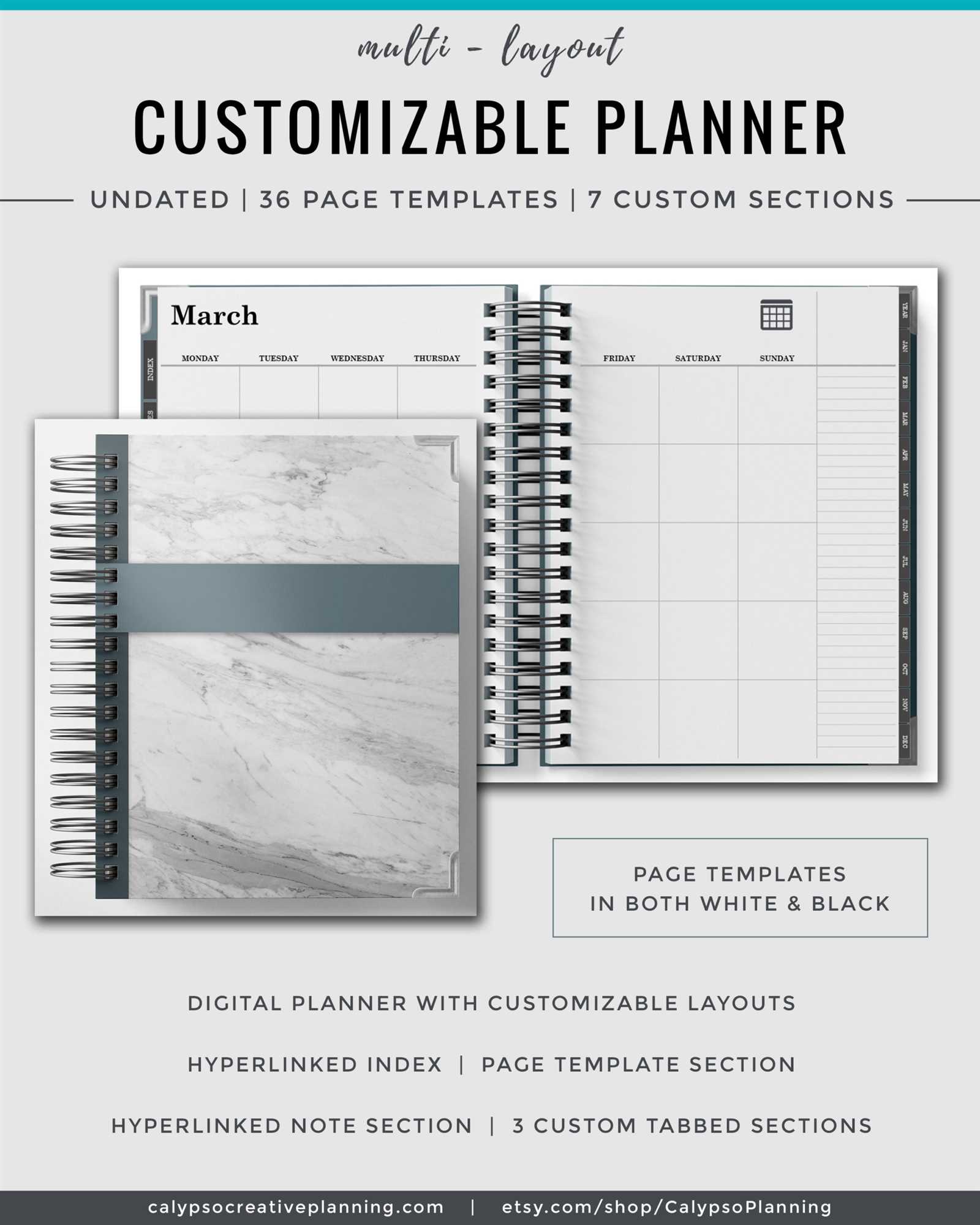 spiral calendar template