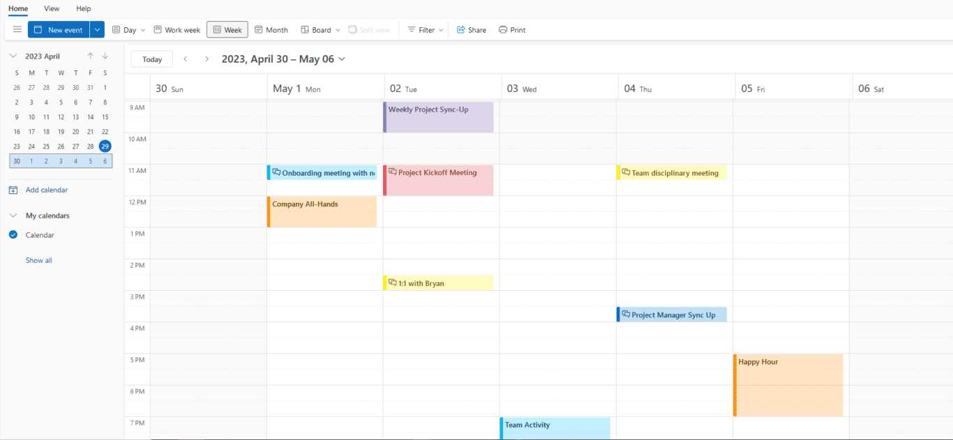 outlook calendar csv template