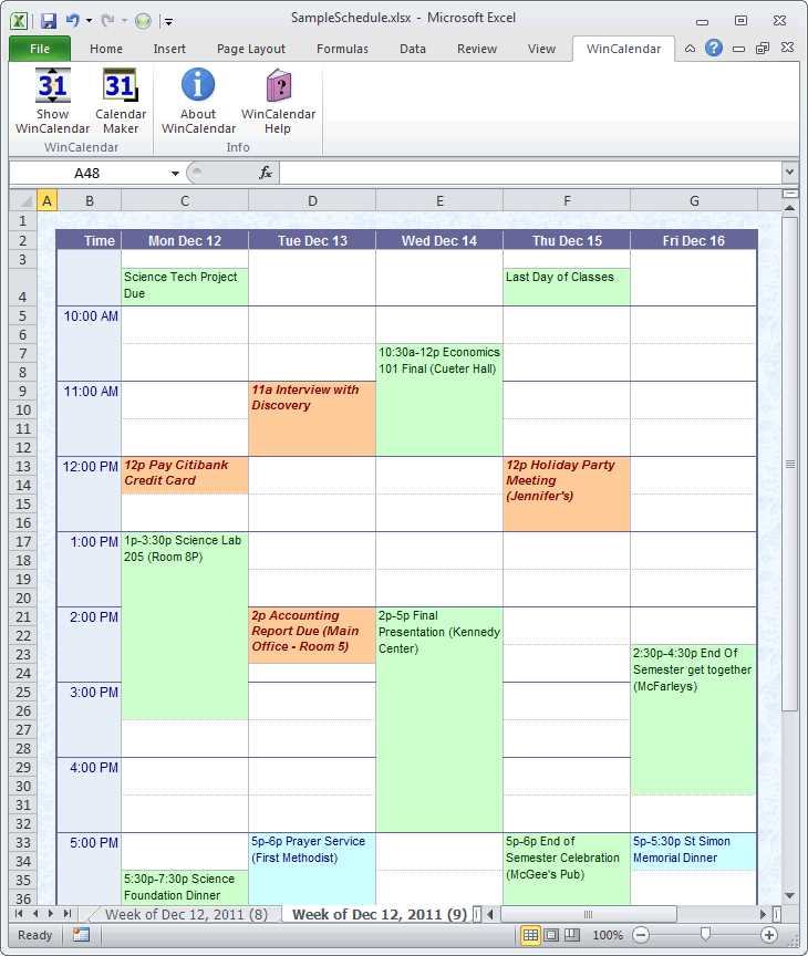 outlook calendar meeting template