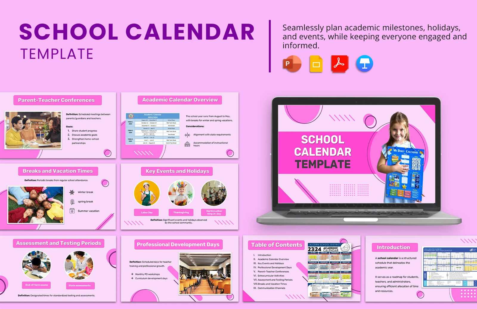 academic calendar template download