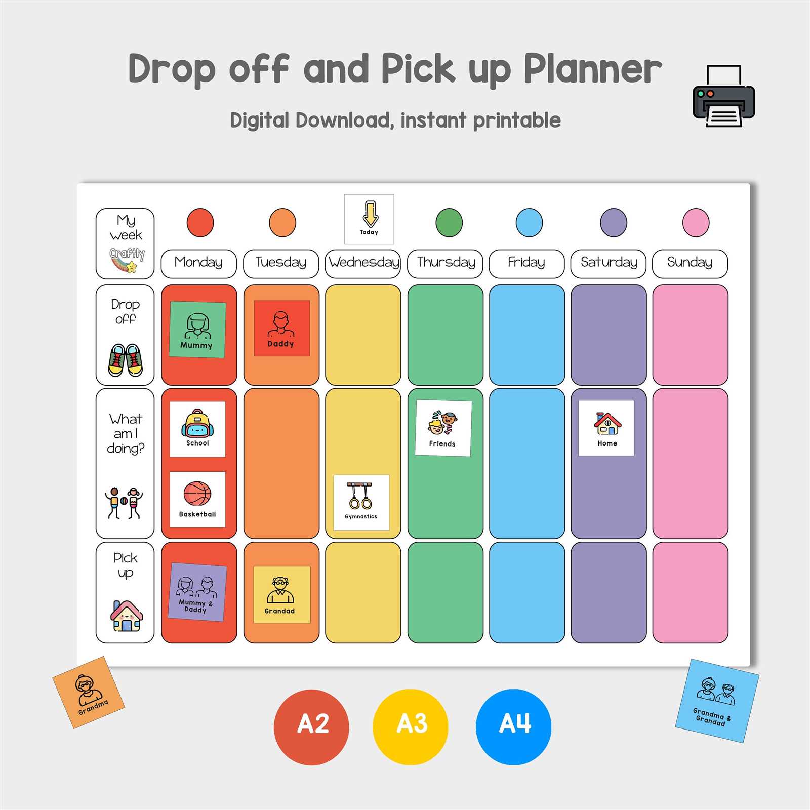carpool calendar template