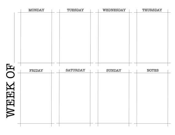 blank 2 week calendar template