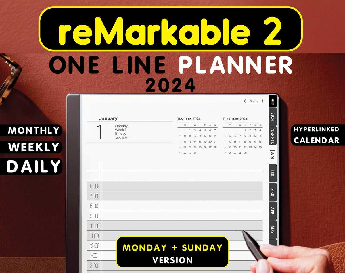 remarkable calendar template