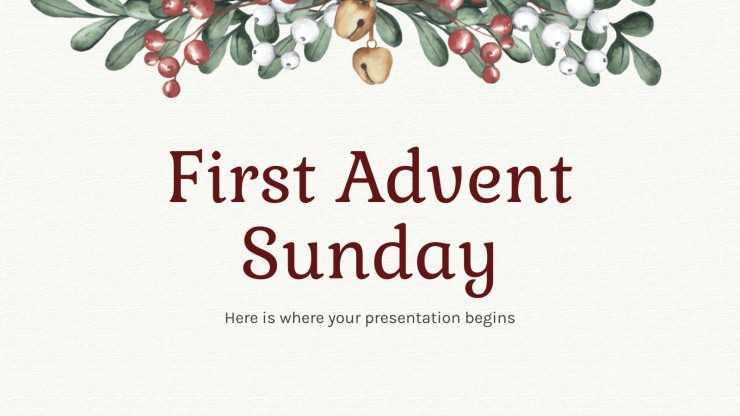 advent calendar powerpoint template