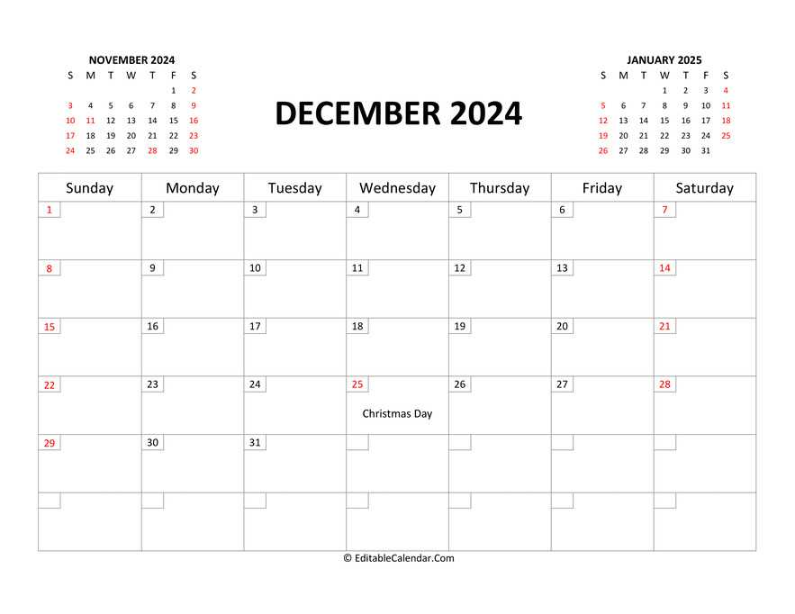 insertable calendar template