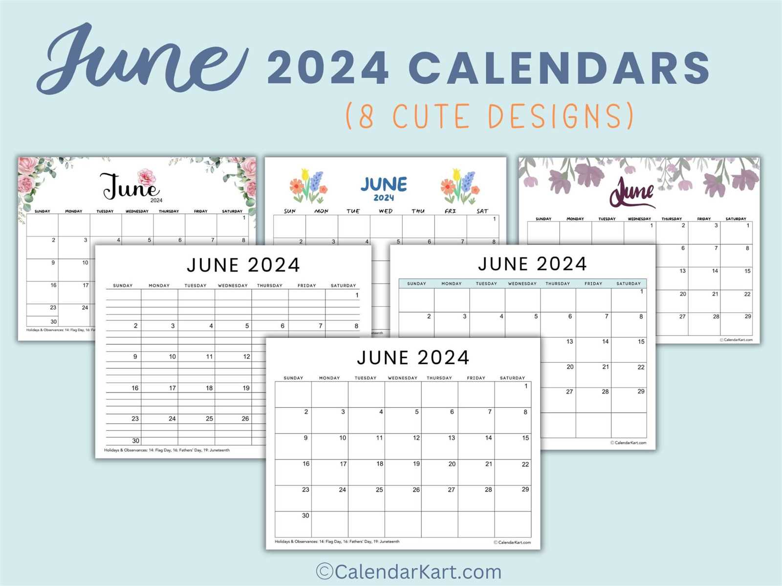 calendar template for june