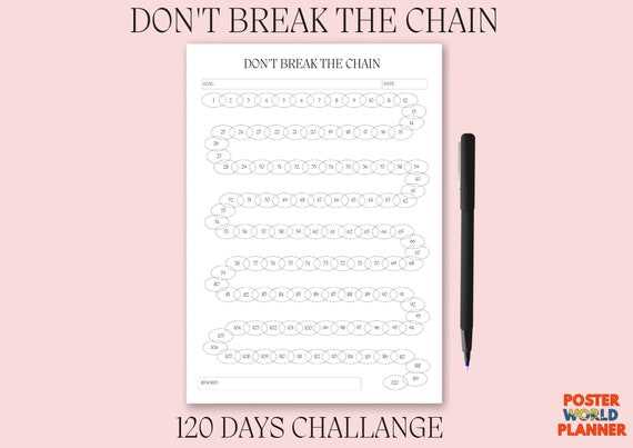 120 day calendar template