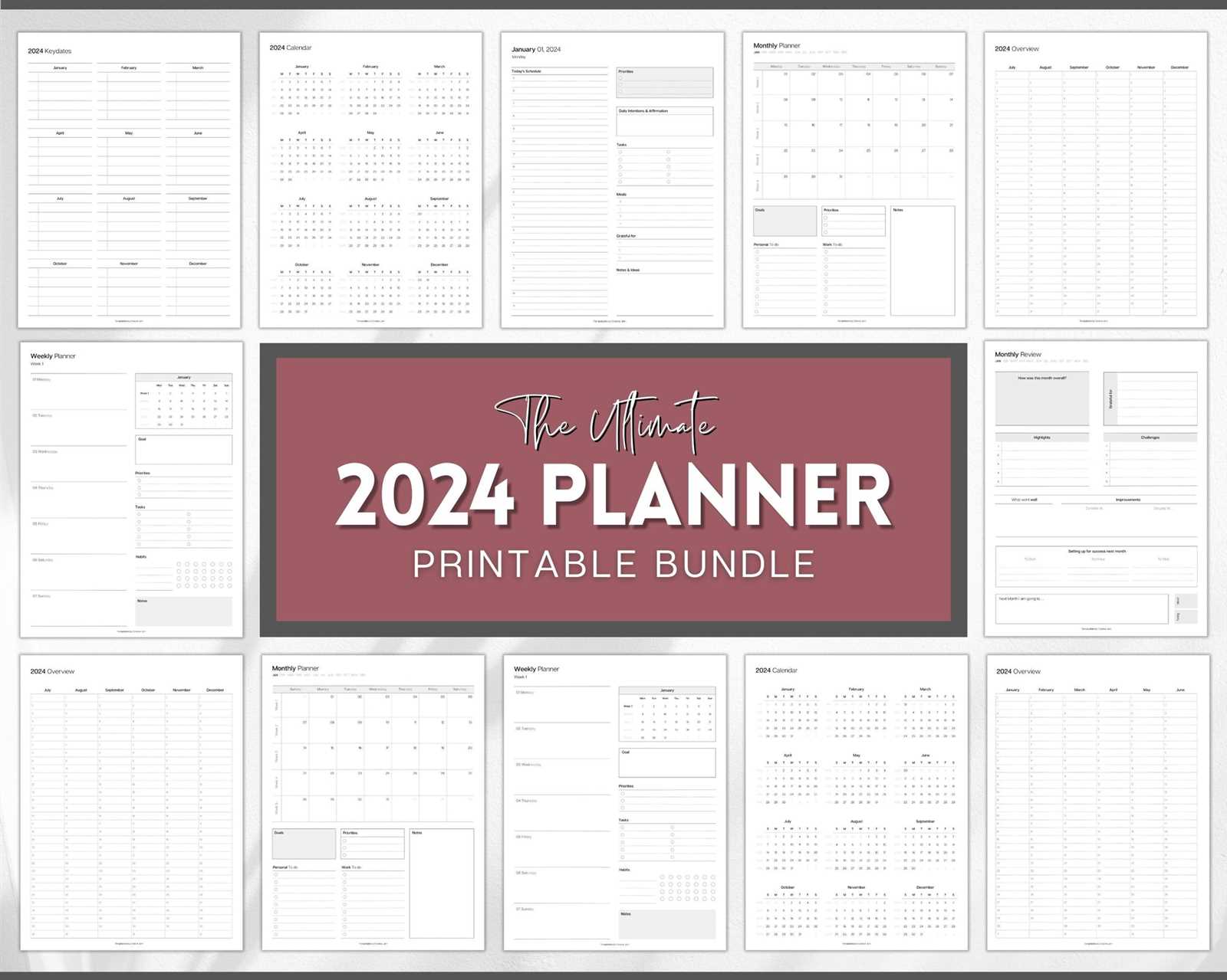 calendar template pages