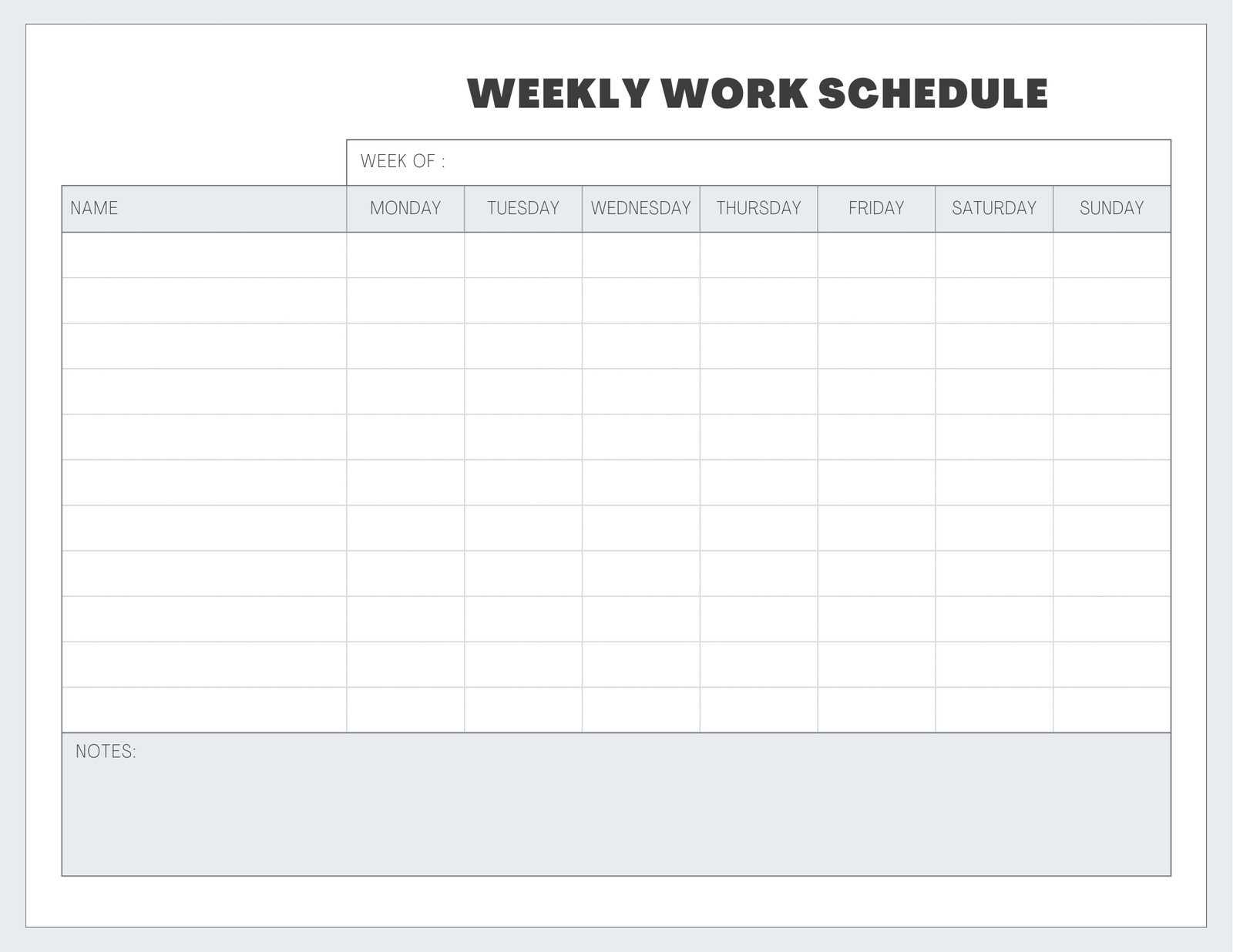 scheduling calendar template