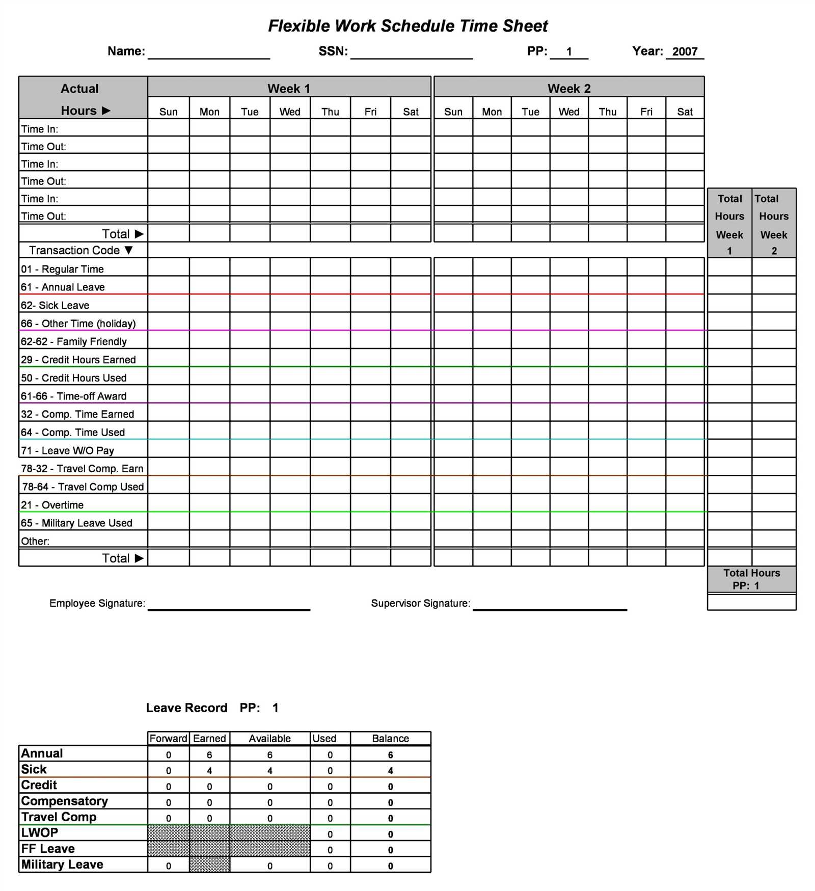 annual work calendar template