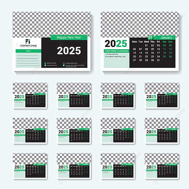 daily desk calendar template