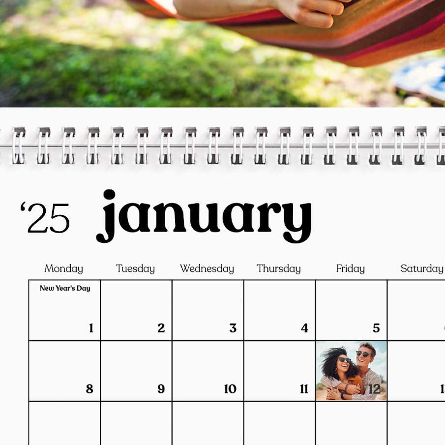 make my own calendar template