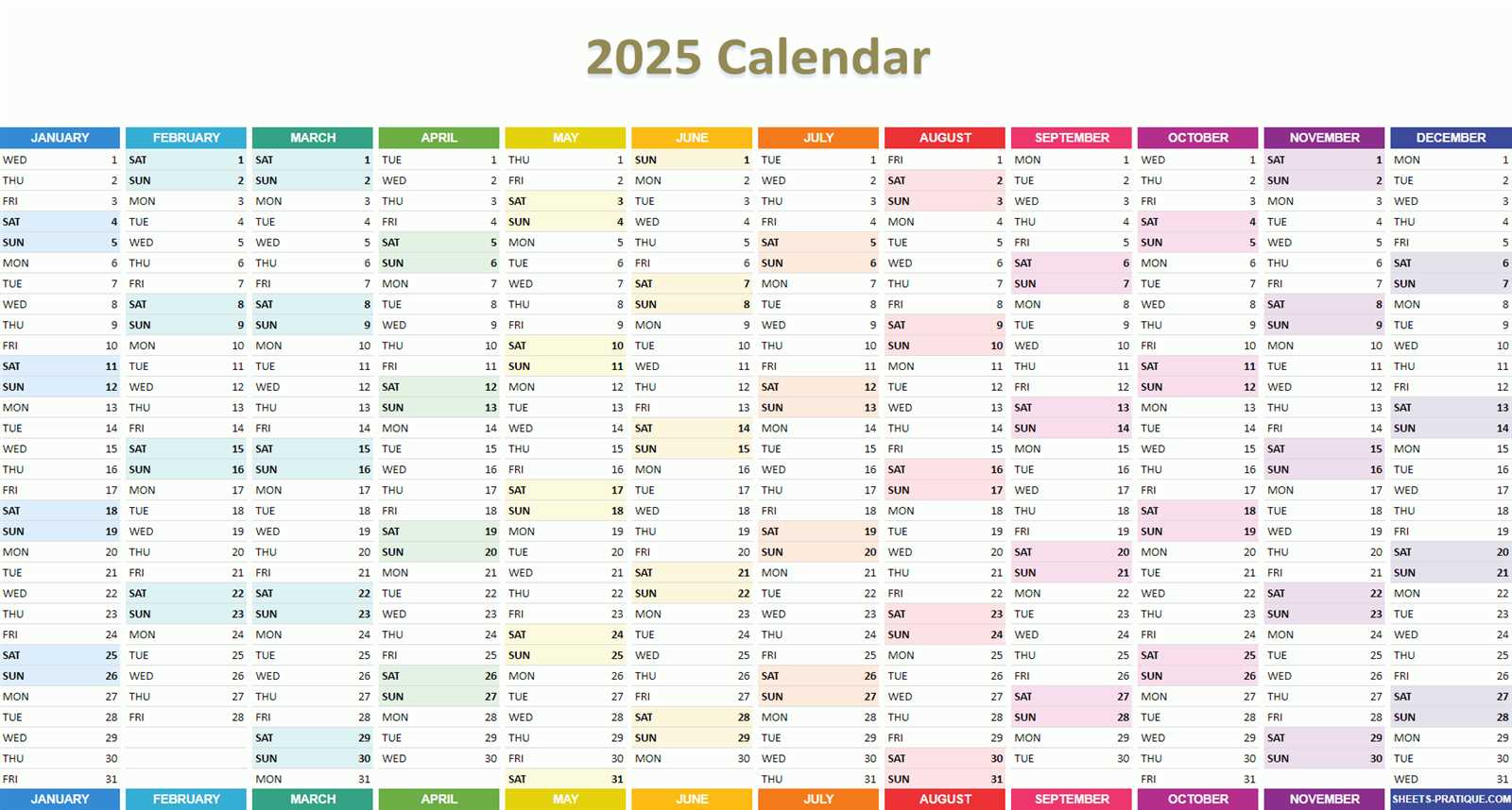 smartsheet calendar template 2025