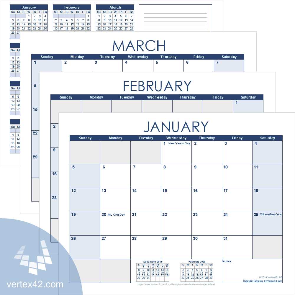 event planner calendar template free