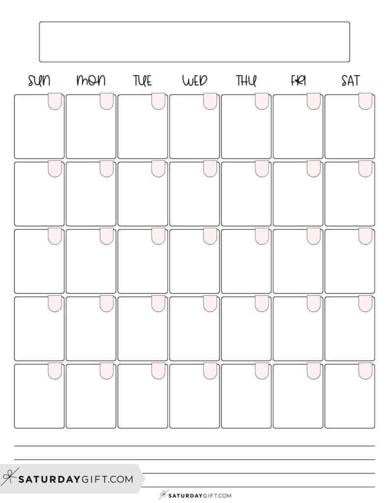 beautiful calendar template