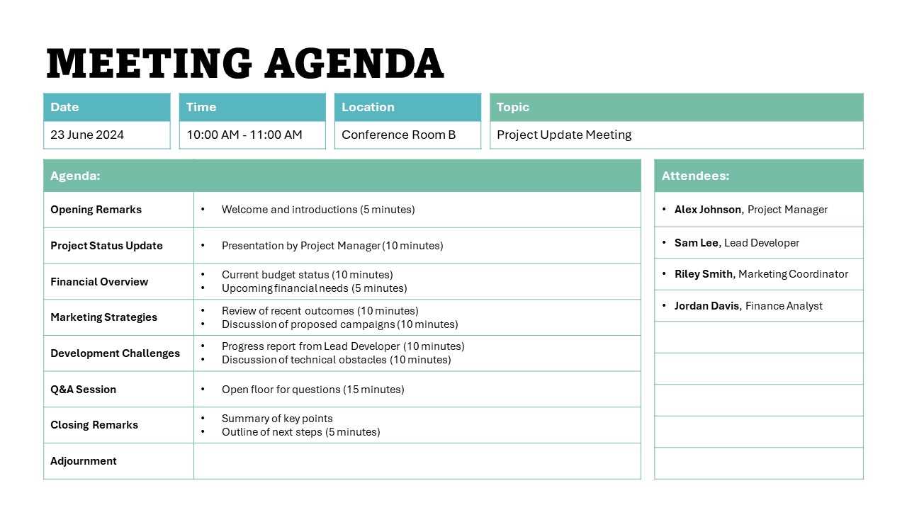 board meeting calendar template