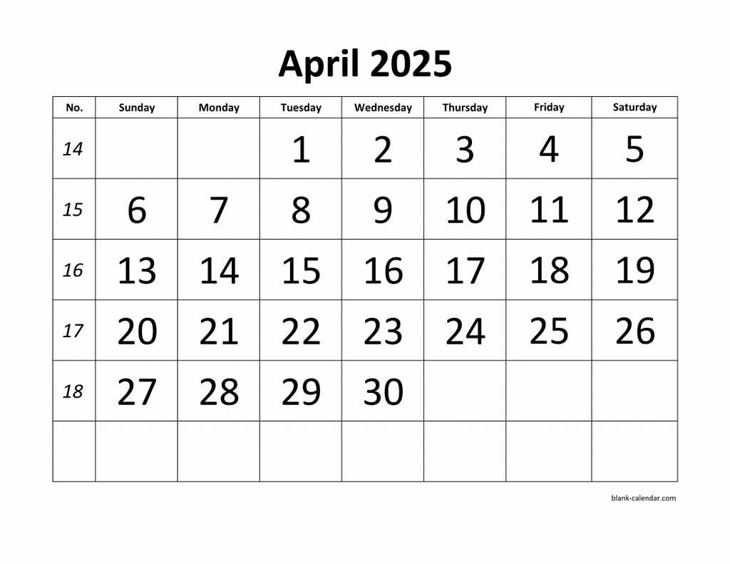 editable calendar template april 2025