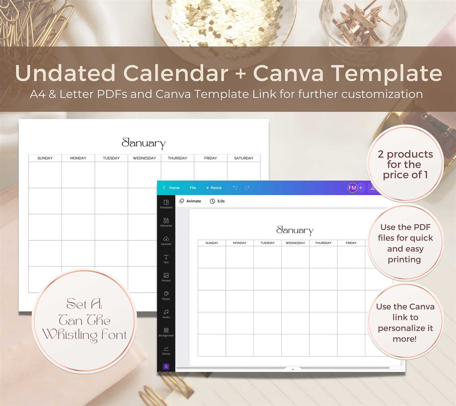 canva calendar templates