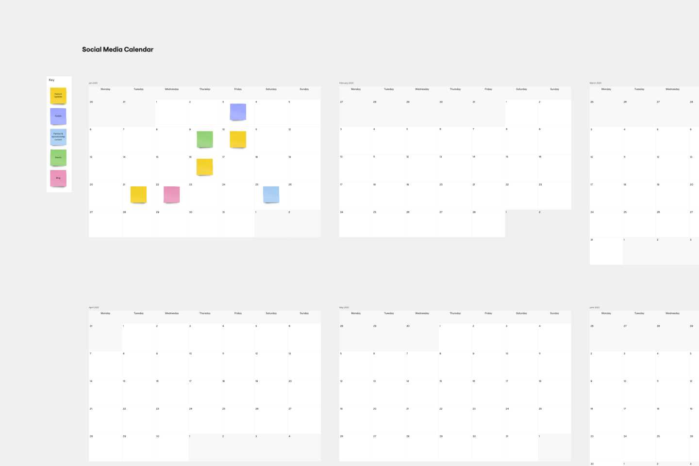 shareable calendar template