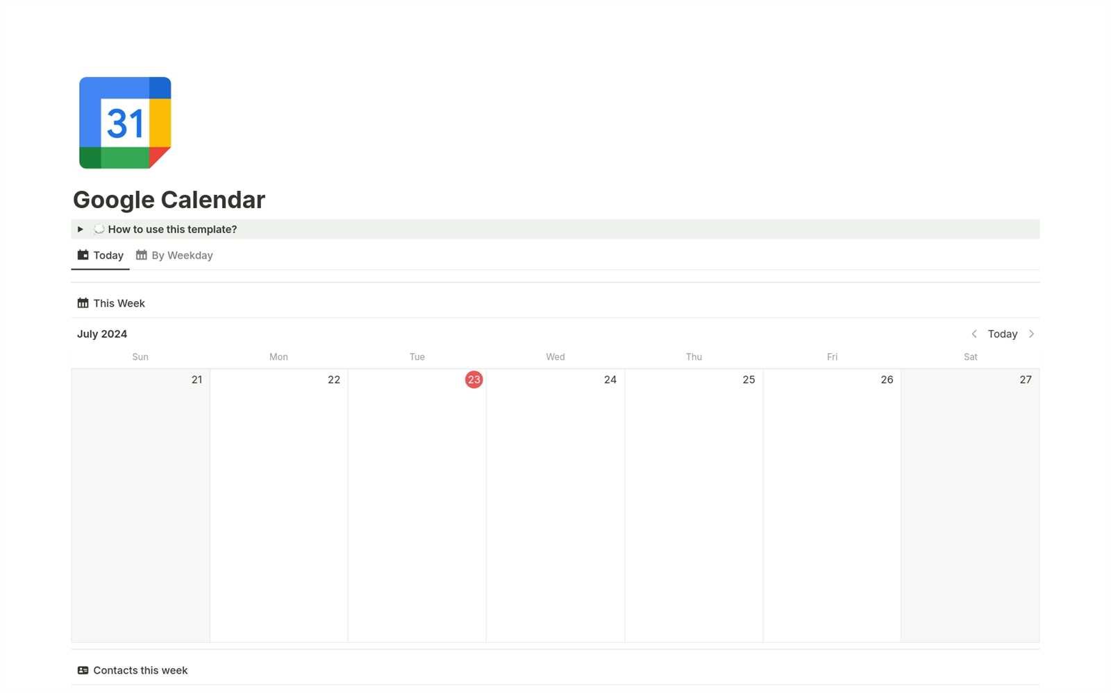 workflow calendar template